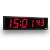 Vista lateral izquierda del reloj de 6 dígitos NTP